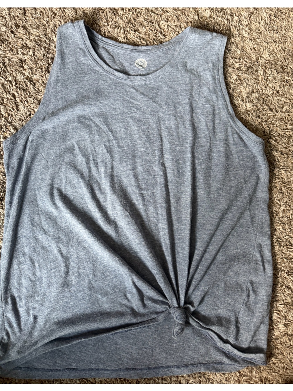SO Heather Gray Sleeveless Tunic